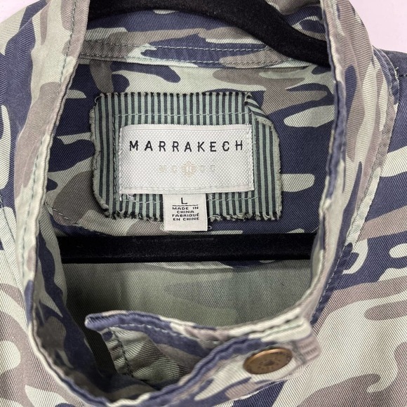 Anthropologie Marrakech Green Camo Jacket Size Large NWT - Picture 4 of 12